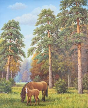 Horses in the Meadow